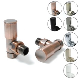 Angled Chelsea Slimline Manual Radiator Valves