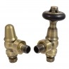Traditional Round Top Angled Manual Radiator Valves - 4 Finishes