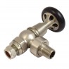 Traditional Round Top Angled Manual Radiator Valves - 4 Finishes