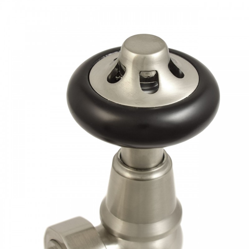 Traditional Round Top Angled Manual Radiator Valves - 4 Finishes