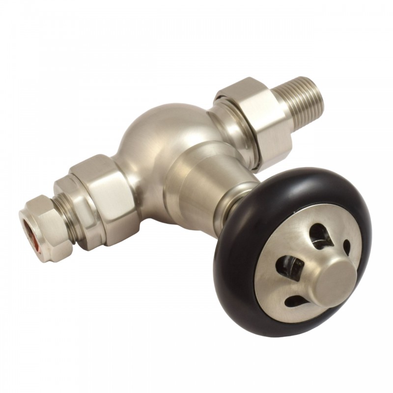 Traditional Round Top Straight Manual Radiator Valves - 4 Finishes