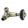 Traditional Corner Thermostatic Radiator Valves Wooden Handle - 6 Finishes