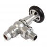 Traditional Round Top Angled Thermostatic Radiator Valves - 4 Finishes
