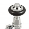 Traditional Round Top Angled Thermostatic Radiator Valves - 4 Finishes