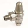 Traditional Round Top Angled Thermostatic Radiator Valves - 4 Finishes