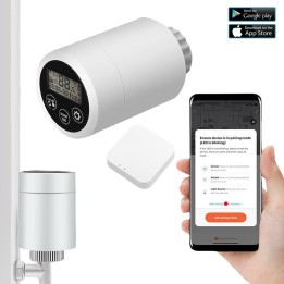Nova "Zigbee" Smart WiFi Programmable Thermostatic Radiator Valves & Gateway