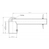 Chrome Element Cover for Towel Rail Element - Technical