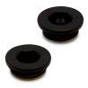 Black Bleed Valve and Blanking Plug Set (for Radiators or Towel Rails)