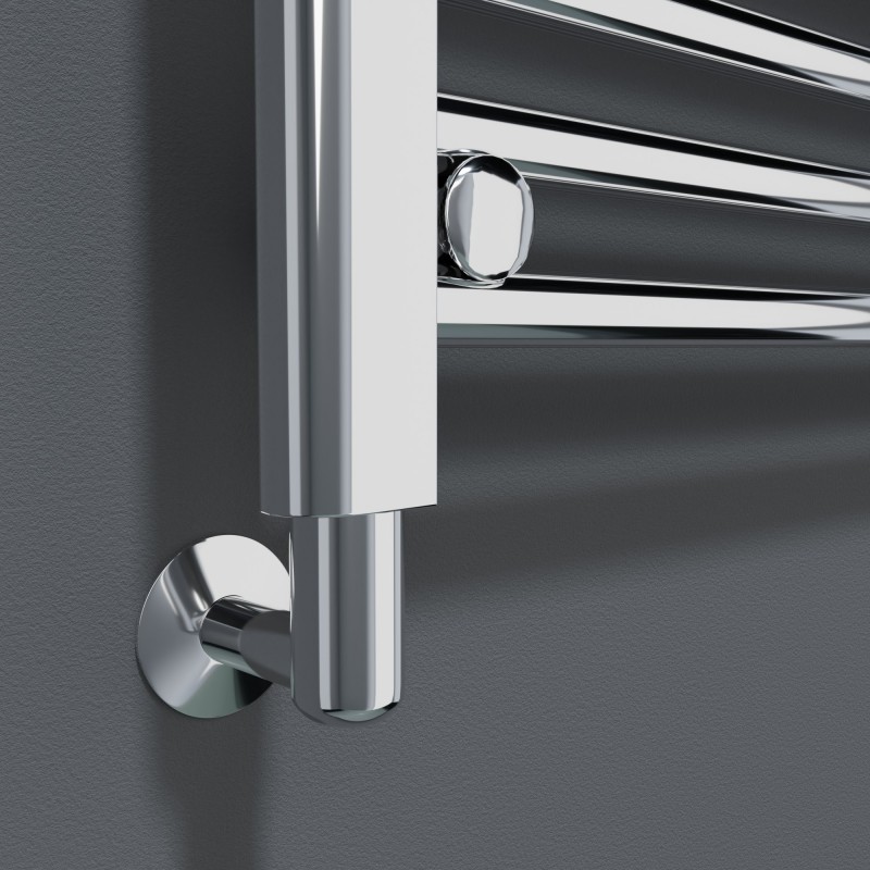 Chrome Element Cover for Towel Rail Element - Insitu