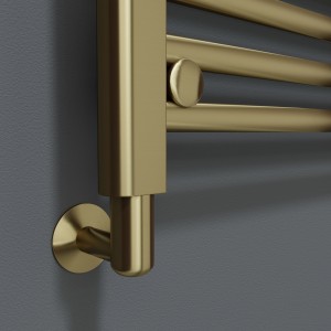 Brushed Brass Element Cover for Towel Rail Element