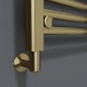 Brushed Brass Element Cover for Towel Rail Element - Insitu