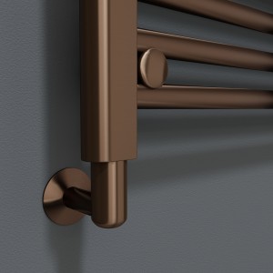 Brushed Bronze Element Cover for Towel Rail Element