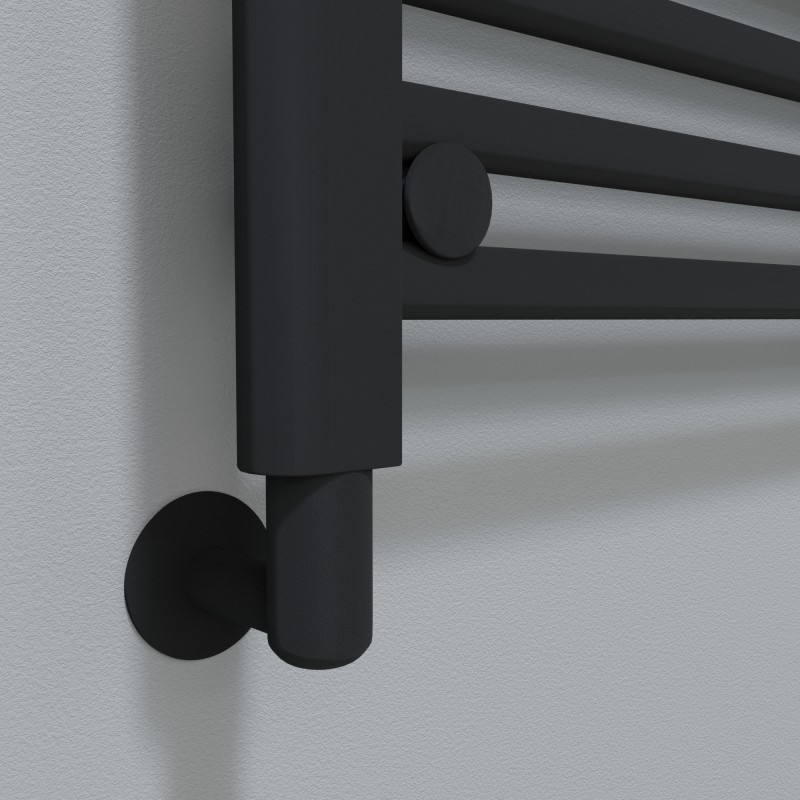 Mineral Anthracite Element Cover for Towel Rail Element - Insitu