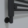 Mineral Anthracite Element Cover for Towel Rail Element - Insitu