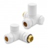 Matt White Dual Fuel Valve Set for Radiators & Towel Rails (Pair)