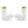 Matt White Dual Fuel Valve Set for Radiators & Towel Rails (Pair)