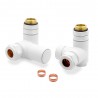 Matt White Dual Fuel Valve Set for Radiators & Towel Rails (Pair) - Components