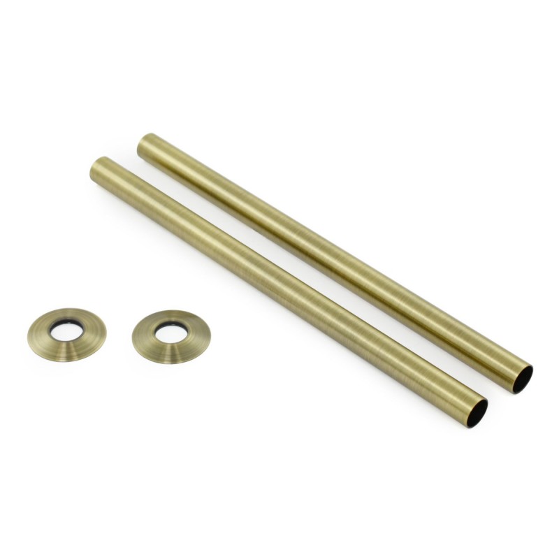 300mm Radiator Pipe Sleeves and Collars (Pair) 12 Finishes