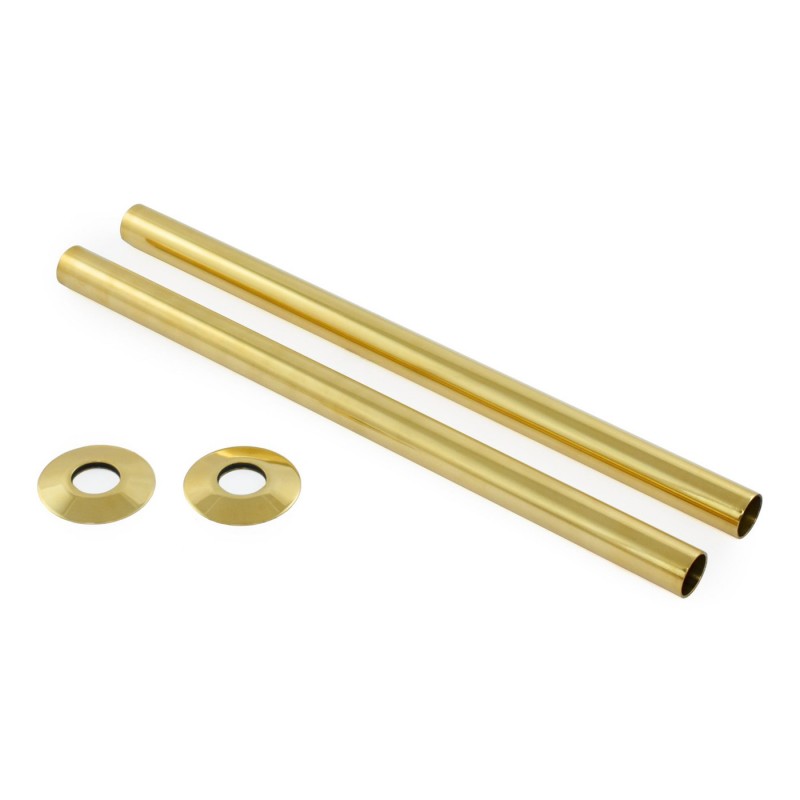 300mm Radiator Pipe Sleeves and Collars (Pair) 12 Finishes