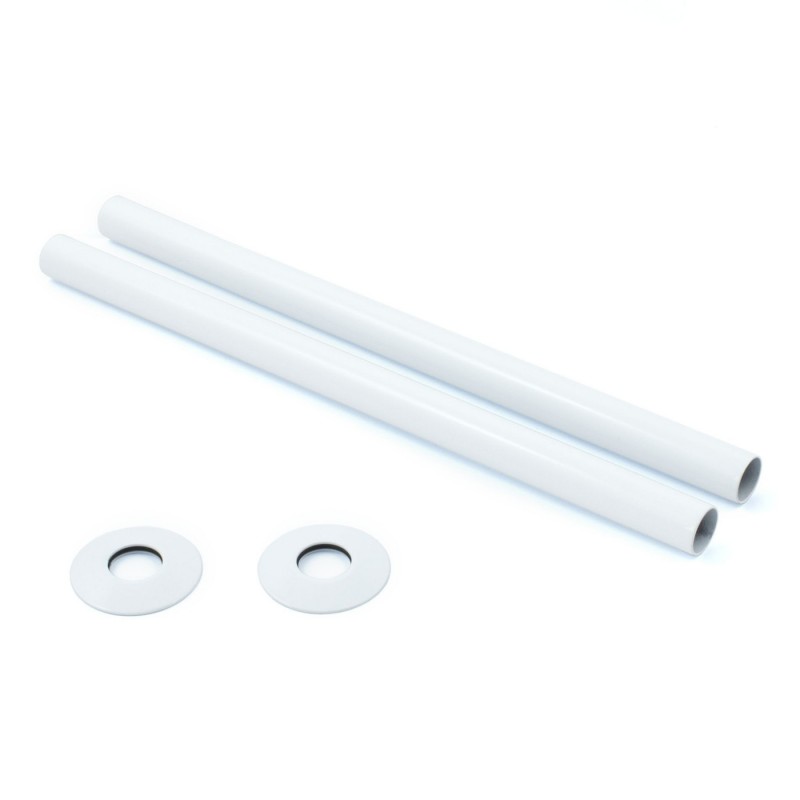 300mm Radiator Pipe Sleeves and Collars (Pair) 12 Finishes