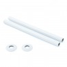 300mm Radiator Pipe Sleeves and Collars (Pair) 12 Finishes