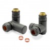 Basalt Grey Dual Fuel Valve Set for Radiators & Towel Rails (Pair) - Components