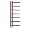 500mm (w) x 1200mm (h) "Mira" Brushed Bronze Designer Towel Rail