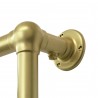 500mm (w) x 750mm (h) "Harley" Brushed Brass Towel Rail