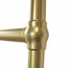 500mm (w) x 750mm (h) "Harley" Brushed Brass Towel Rail