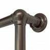 500mm (w) x 750mm (h) "Harley" Brushed Bronze Traditional Wall Mounted Towel Rail