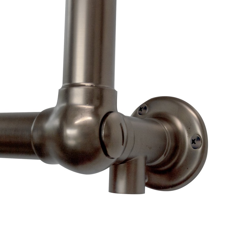 500mm (w) x 750mm (h) "Harley" Brushed Bronze Traditional Electric Towel Rail