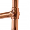 500mm (w) x 750mm (h) "Harley" Copper Traditional Wall Mounted Towel Rail