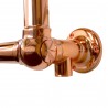 500mm (w) x 750mm (h) "Harley" Copper Traditional Wall Mounted Towel Rail