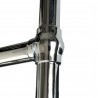 500mm (w) x 750mm (h) "Harley" Chrome Traditional Wall Mounted Towel Rail