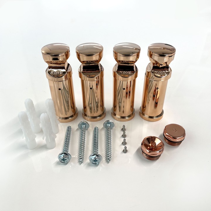 500mm (w)  x 1600mm (h) Electric Brushed Copper Designer Towel Rail