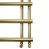 500mm (w) x 1200mm (h) "Mira" Brushed Brass Designer Towel Rail