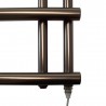 500mm (w) x 1200mm (h) Electric Mira Brushed Bronze Towel Rail (Single Heat Option)