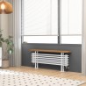 1200mm (W) x 480mm (H) Evora White 3 Column Bench Radiator