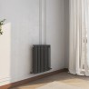 599mm (W) x 600mm (H) Evora Anthracite Horizontal 3 Column Radiator