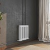 599mm (W) x 600mm (H) Evora White Horizontal 3 Column Radiator