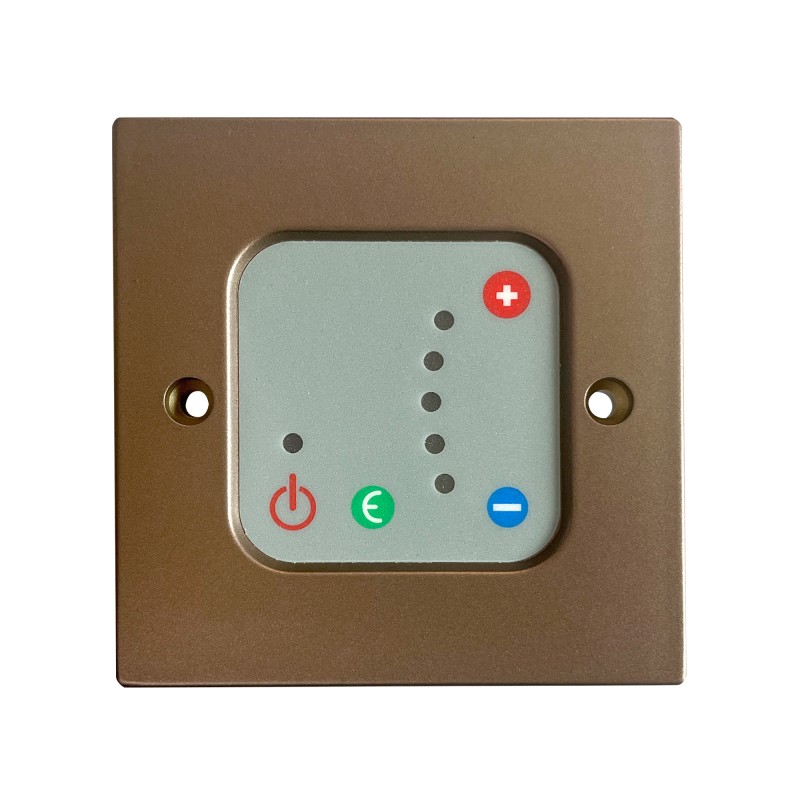 Bronze Thermostatic Wall Controller for Electric Towel Rails or Radiators