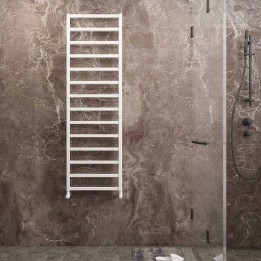 Carisa Burton Textured White Aluminium Designer Towel Rails (3 Sizes)