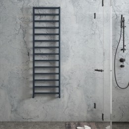 Carisa Burton Textured Anthracite Aluminium Designer Towel Rails (3 Sizes)