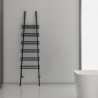 Carisa "Jacobs F" Textured Anthracite Aluminium Designer Towel Rail