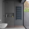 Carisa "Ligne" Textured Anthracite Aluminium Designer Towel Rails (5 Sizes)