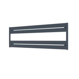 Carisa Mack Bath H Textured Anthracite Aluminium Designer Towel Rails (2 Sizes)