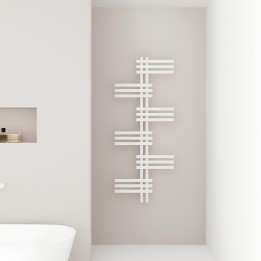 500x1296mm Carisa Unico White Towel Rail