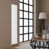 Carisa "Angers Double" Textured White Aluminium Vertical Designer Radiators (3 Sizes)