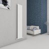 Carisa "Chambord" Textured White Aluminium Vertical Designer Radiators (3 Sizes)