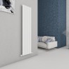 Carisa "Chambord" Textured White Aluminium Vertical Designer Radiators (3 Sizes)